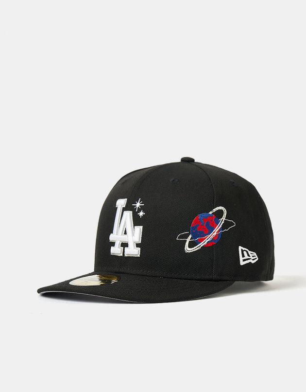 New Era Los Angeles Dodgers Planet Icon 59FIFTY® PC Fitted Cap - Black