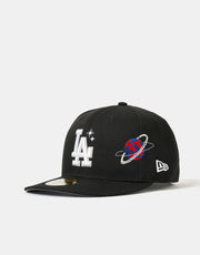 New Era Los Angeles Dodgers Planet Icon 59FIFTY® PC Fitted Cap - Black