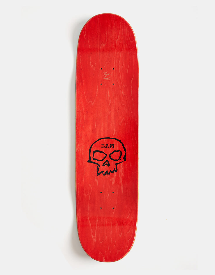Zero x Bam Margera Single Skull Skateboard Deck - 8.5"