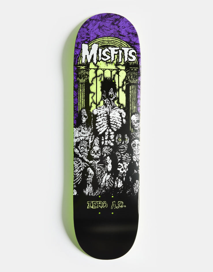Zero x Misfits Earth A.D. Dipped Skateboard Deck - 8.5"
