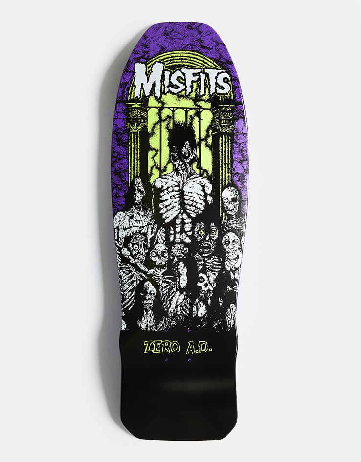 Zero x Misfits Earth A.D. '89 Dipped Skateboard Deck - 10"