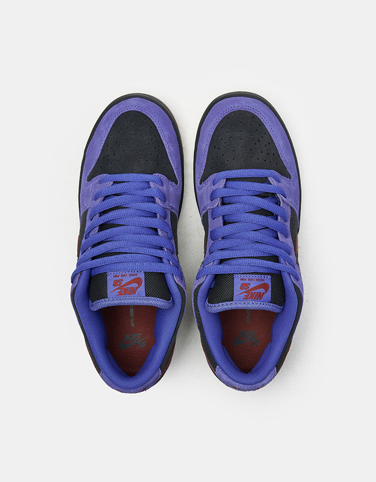 Nike SB Dunk Low Pro Skate Shoes - Persian Violet/Cinnamon-Off Noir