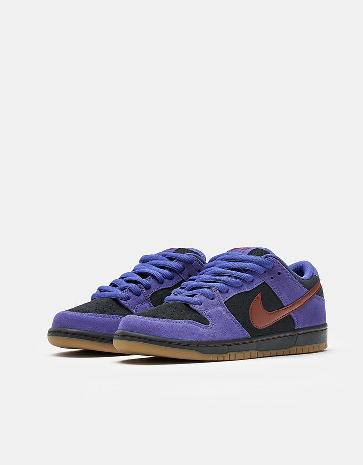 Nike SB Dunk Low Pro Skate Shoes - Persian Violet/Cinnamon-Off Noir