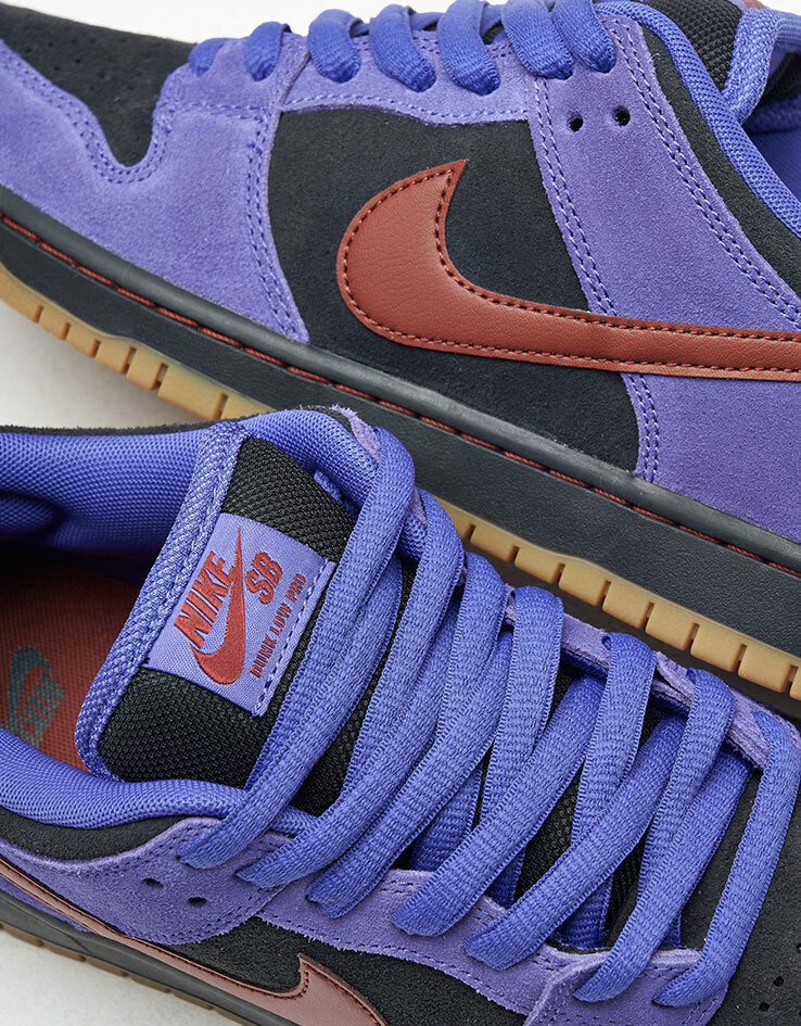 Nike SB Dunk Low Pro Skate Shoes - Persian Violet/Cinnamon-Off Noir