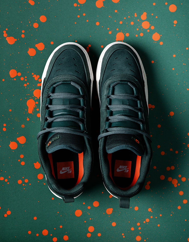 Nike SB Air Max Ishod ISO Skate Shoes - Deep Fir/Black-Fir-Sail