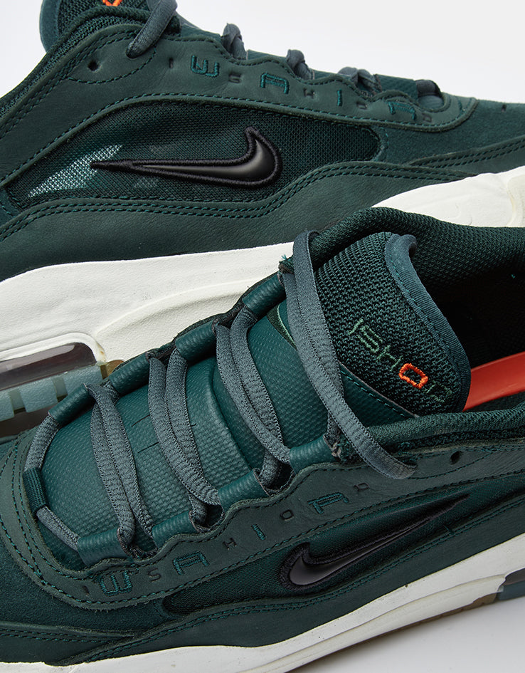 Nike SB Air Max Ishod ISO Skate Shoes - Deep Fir/Black-Fir-Sail