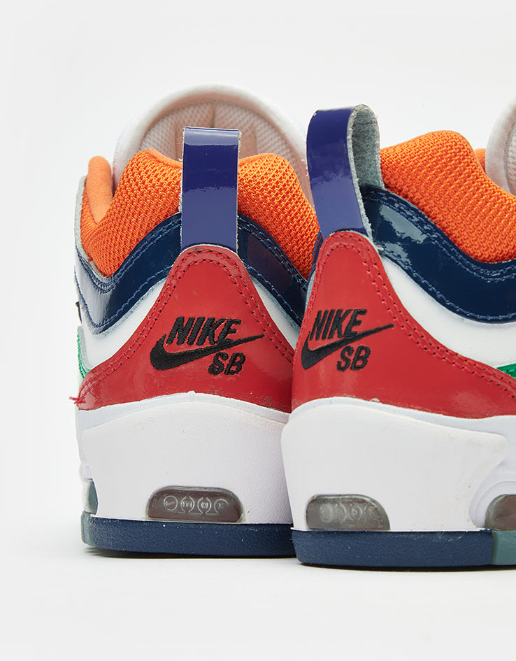 Nike SB Air Max Ishod Premium Skate Shoes - University Red/Black-Amarillo-Navy