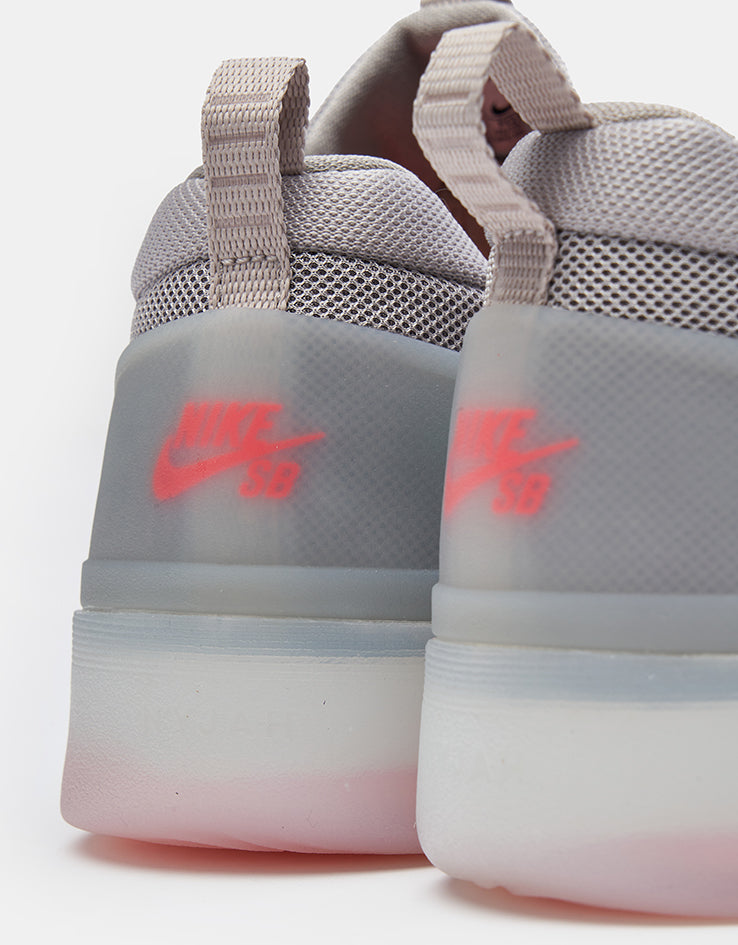 Nike SB Zoom Nyjah 4 Skate Shoes - College Grey/Mink Brown-Light Silver