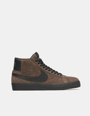 Nike SB Zoom Blazer Mid Skate Shoes - Baroque Brown/Black-Baroque Brown
