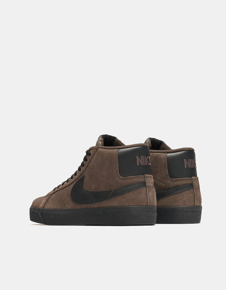 Nike SB Zoom Blazer Mid Skate Shoes - Baroque Brown/Black-Baroque Brown