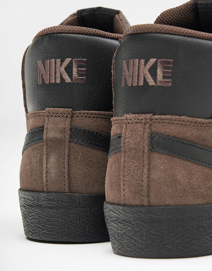 Nike SB Zoom Blazer Mid Skate Shoes - Baroque Brown/Black-Baroque Brown