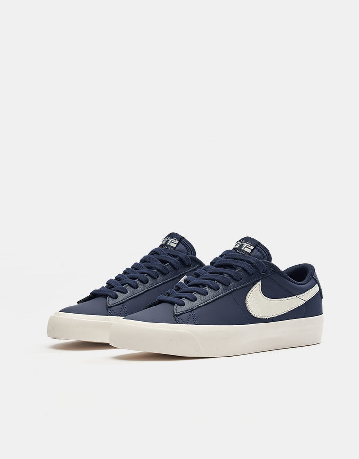 Nike SB Zoom Blazer Low Pro GT Skate Shoes - Blue Void/Sail-Blue Void