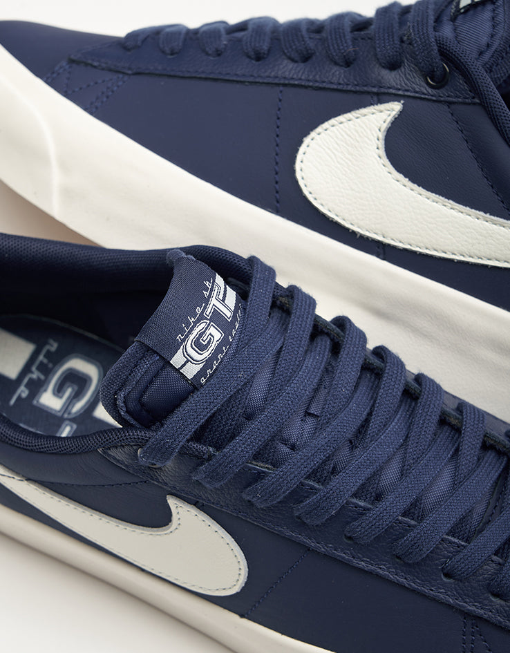 Nike SB Zoom Blazer Low Pro GT Skate Shoes - Blue Void/Sail-Blue Void
