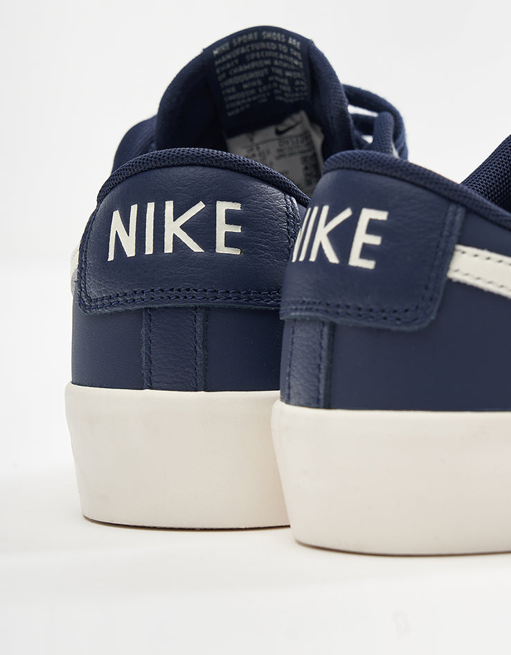 Nike SB Zoom Blazer Low Pro GT Skate Shoes - Blue Void/Sail-Blue Void