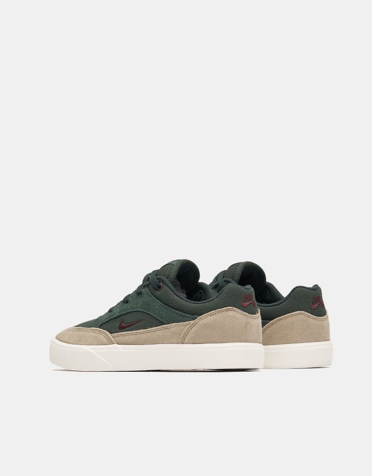 Nike SB Malor Skate Shoes - Seaweed/Burgundy Crush-Khaki-Phantom