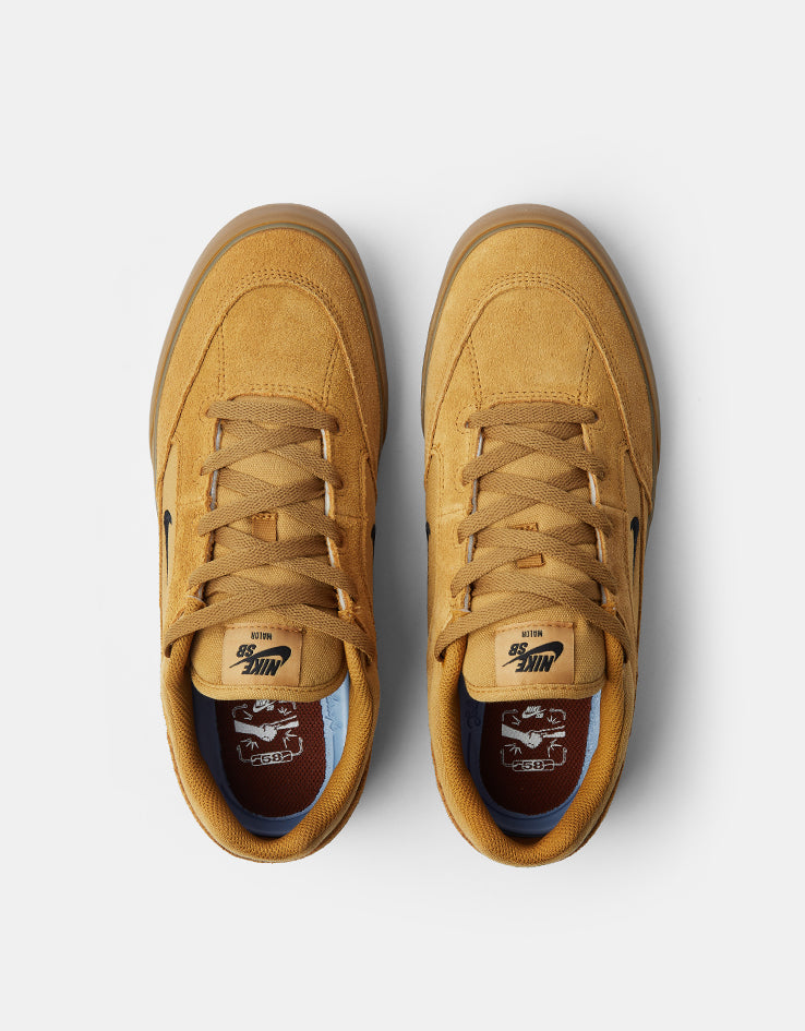 Nike SB Malor TE Skate Shoes - Wheat/Black-Wheat-Gum Light Brown