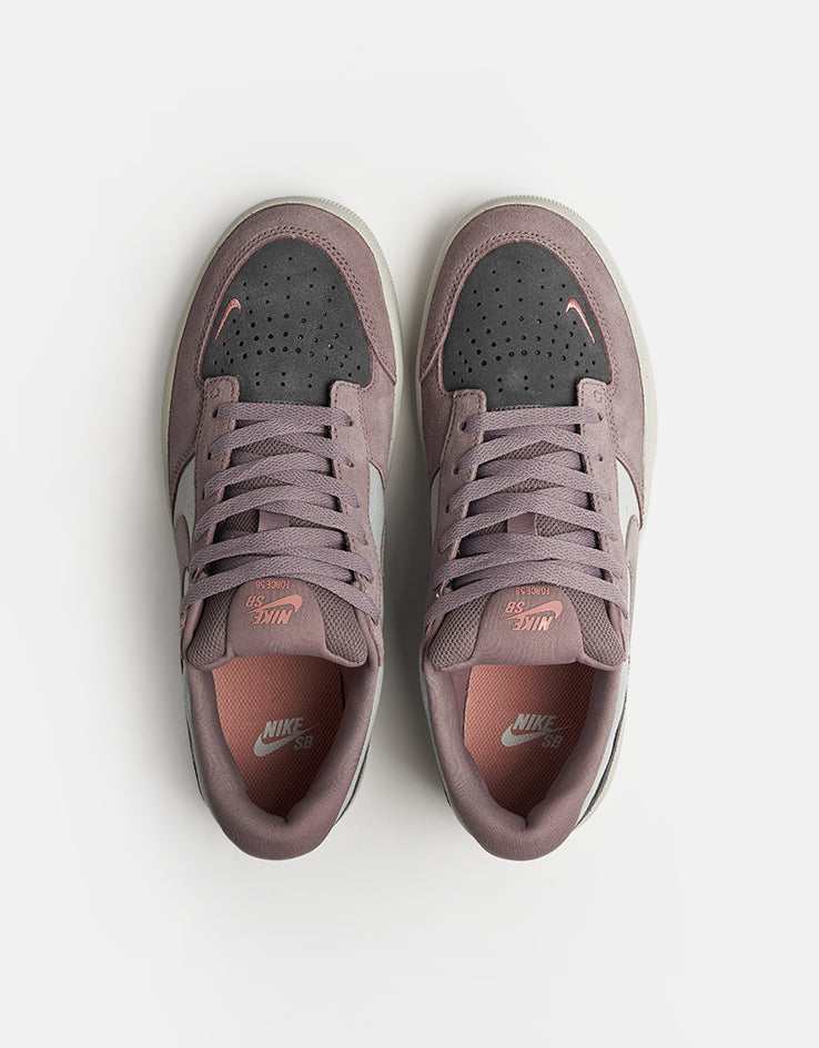 Nike SB Force 58 Skate Shoes - Flt Silver/Taupe Grey-Dark Grey