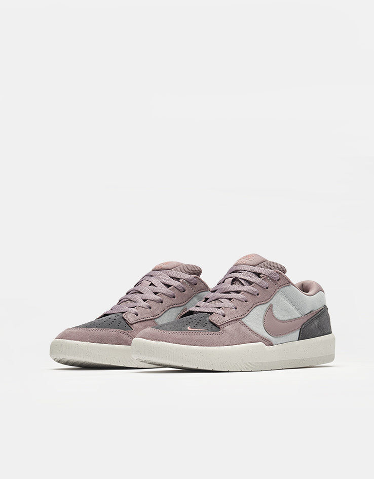 Nike SB Force 58 Skate Shoes - Flt Silver/Taupe Grey-Dark Grey