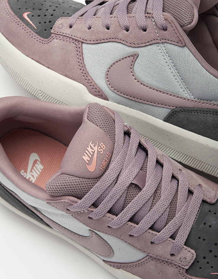 Nike SB Force 58 Skate Shoes - Flt Silver/Taupe Grey-Dark Grey
