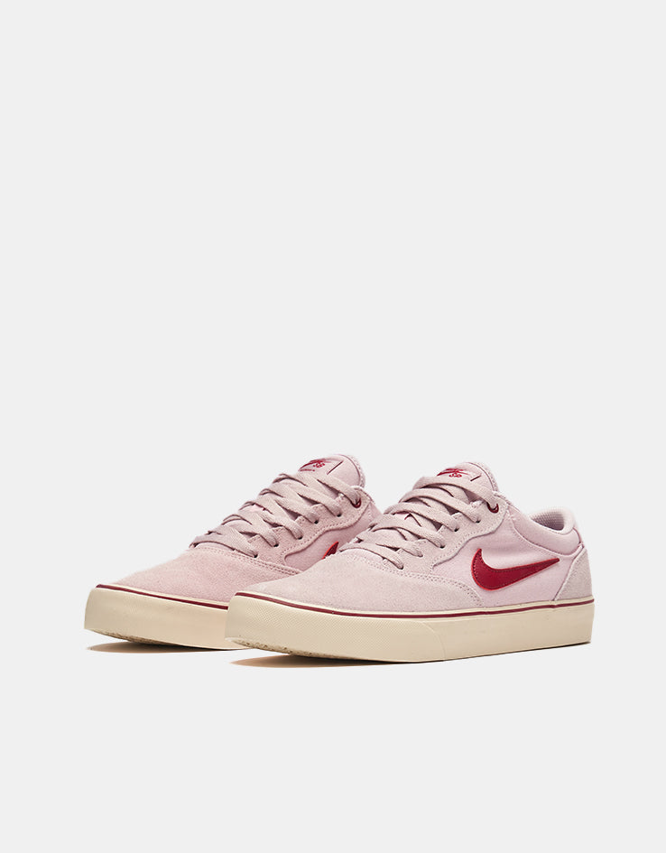 Nike SB Chron 2 Skate Shoes - Pink Foam/Noble Red-Pearl White