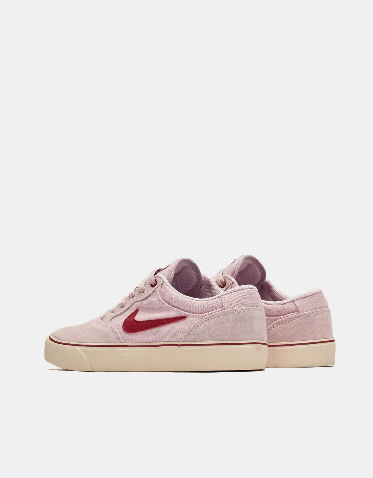 Nike SB Chron 2 Skate Shoes - Pink Foam/Noble Red-Pearl White