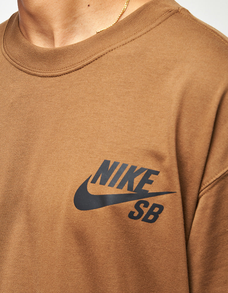Nike SB Logo T-Shirt - Mosswood Brown