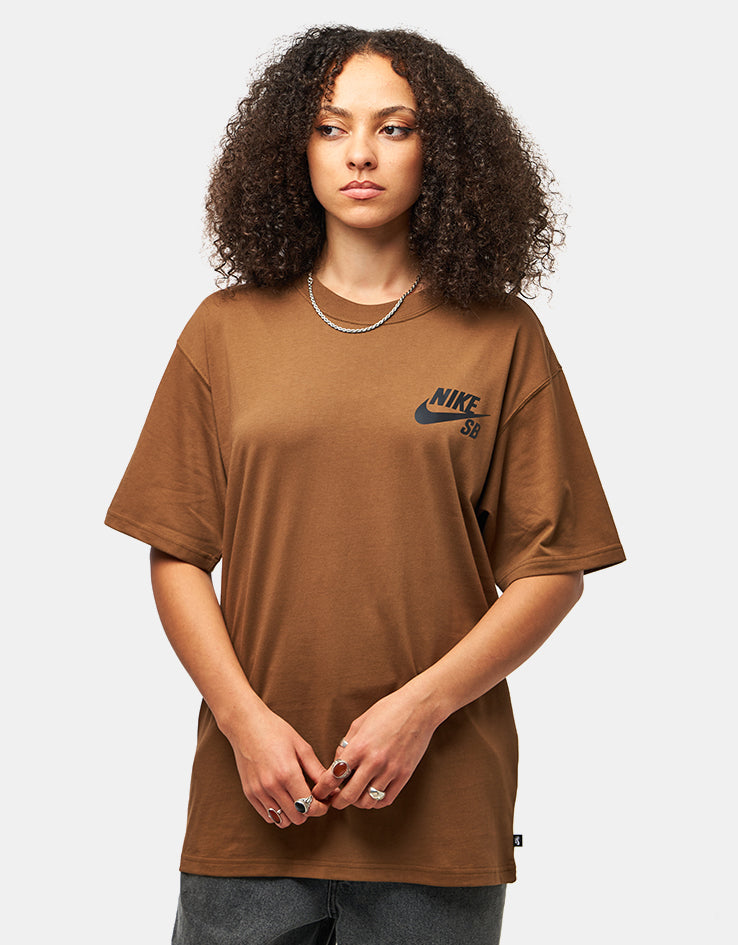 Nike SB Logo T-Shirt - Mosswood Brown