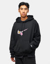 Nike SB Swoosh Grill Pullover Hoodie - Black/White