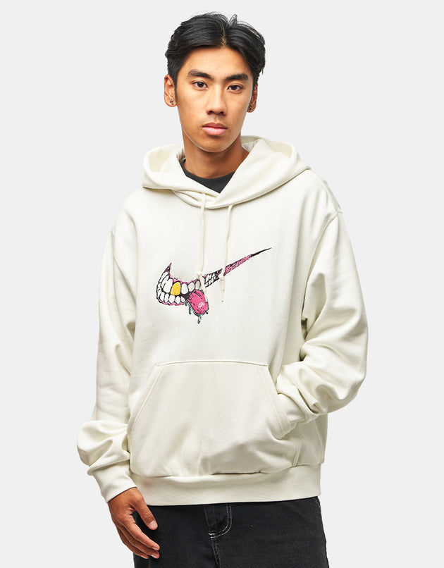 Nike SB Swoosh Grill Pullover Hoodie - Sail/Black