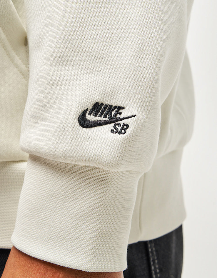 Nike SB Swoosh Grill Pullover Hoodie - Sail/Black