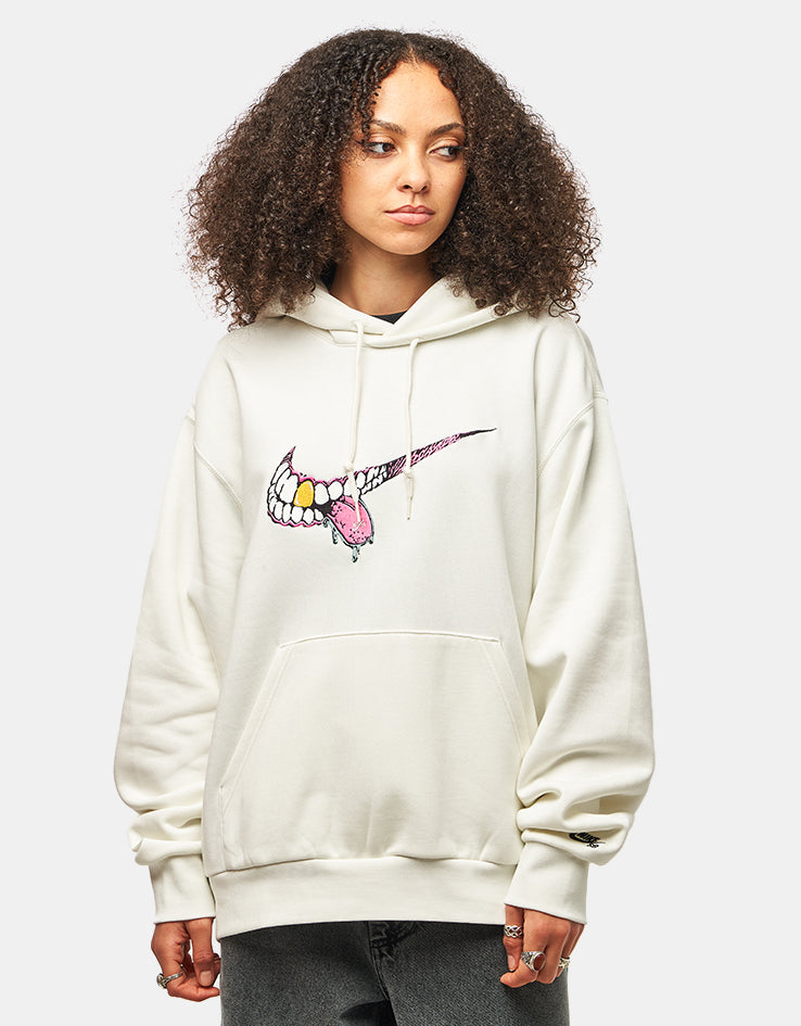 Nike SB Swoosh Grill Pullover Hoodie - Sail/Black