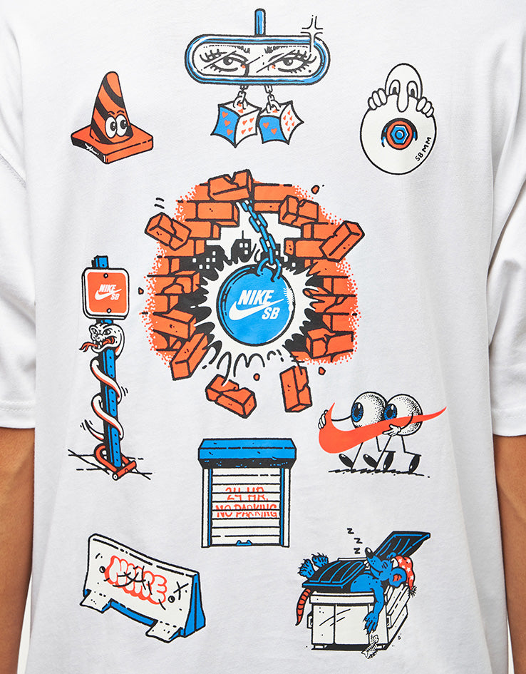 Nike SB M90 Skate Char T-Shirt - White