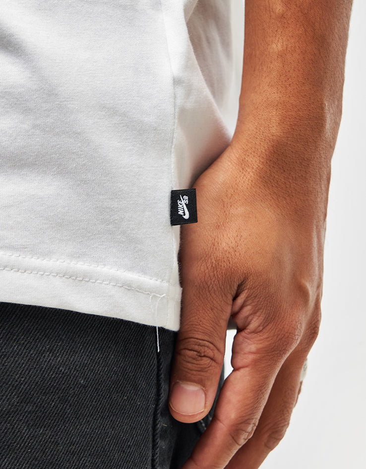 Nike SB Charcoal Dunk T-Shirt - White