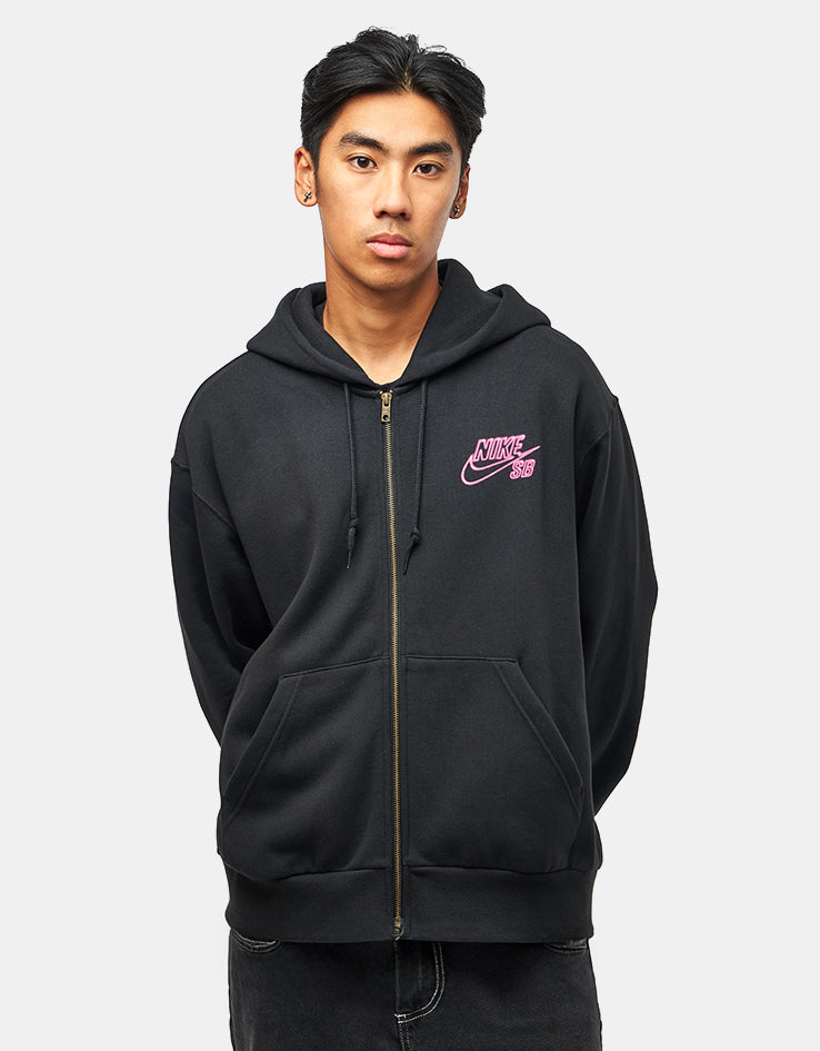 Nike SB SK8 Fiend Full Zip Hoodie - Black/White