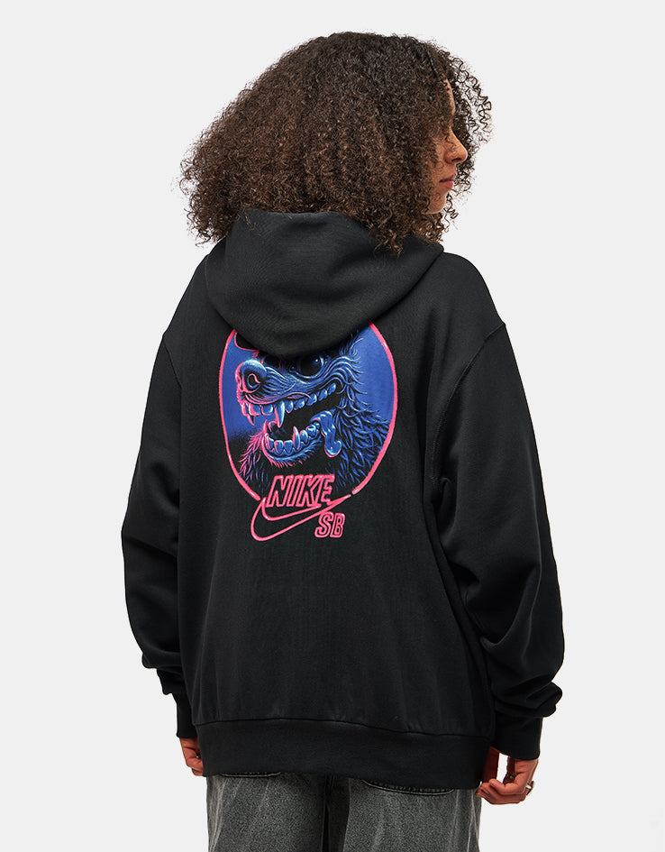 Nike SB SK8 Fiend Full Zip Hoodie - Black/White