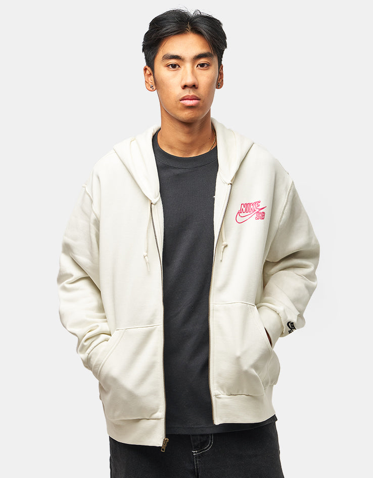 Nike SB SK8 Fiend Full Zip Hoodie - Sail/Black