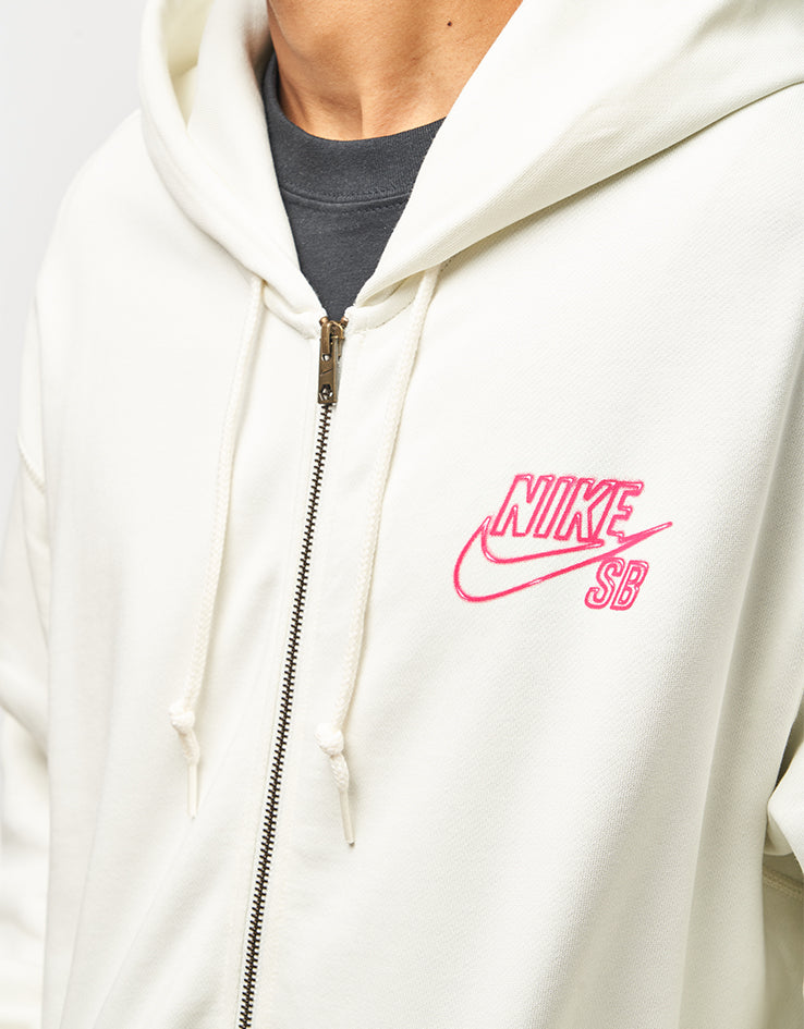 Nike SB SK8 Fiend Full Zip Hoodie - Sail/Black