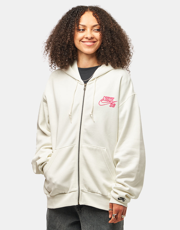 Nike SB SK8 Fiend Full Zip Hoodie - Sail/Black