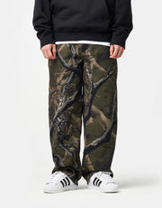 Route One Super Baggy Canvas Pants - Tree Camo (Green)