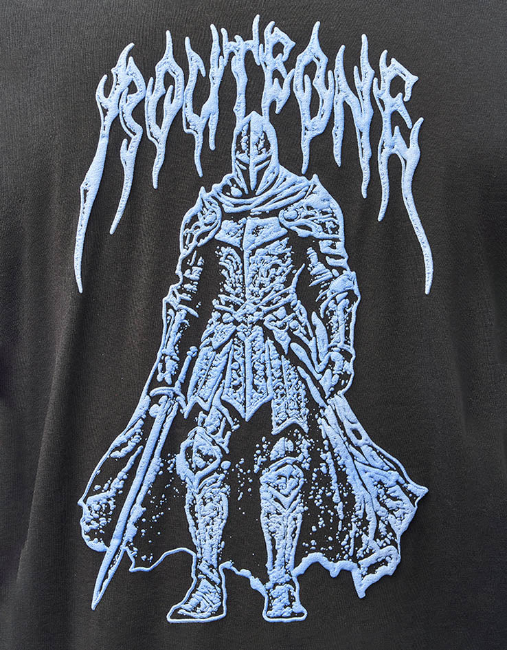 Route One Knight Organic T-Shirt - Black