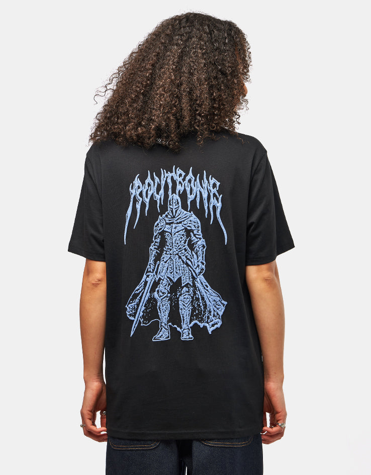 Route One Knight Organic T-Shirt - Black