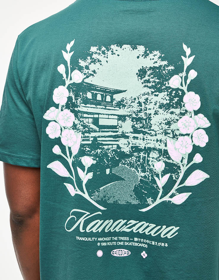 Route One Zen Garden Organic T-Shirt - Glazed Green