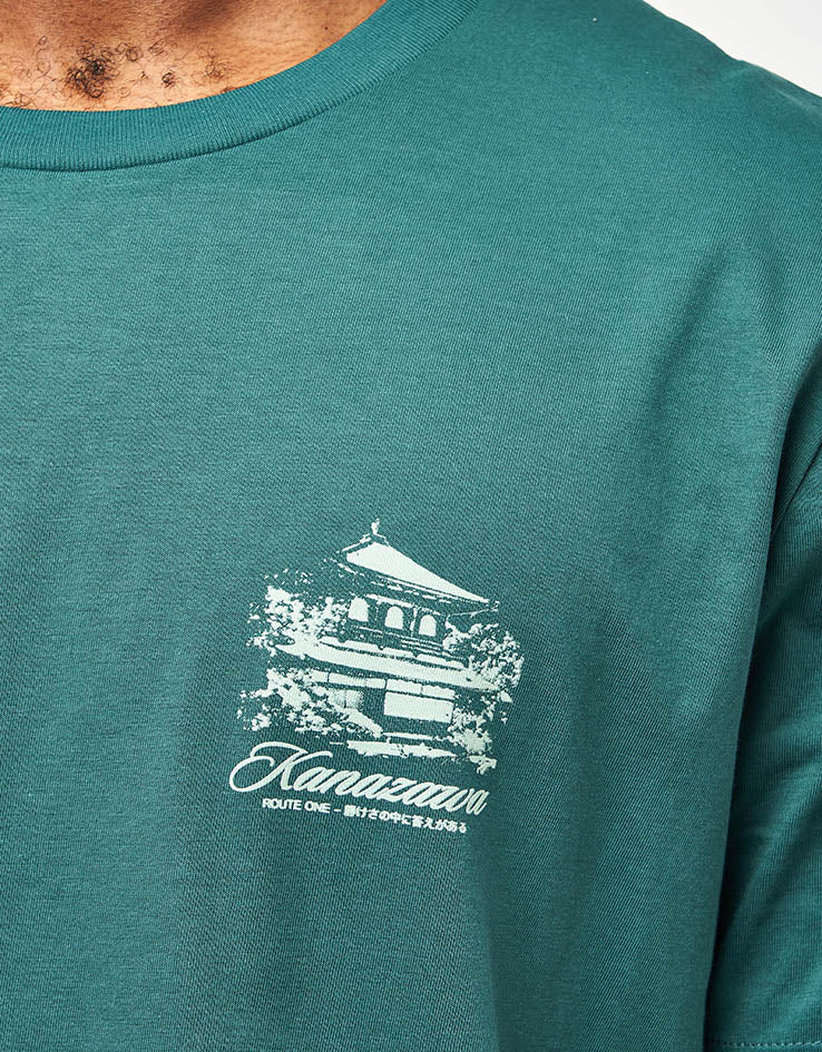 Route One Zen Garden Organic T-Shirt - Glazed Green