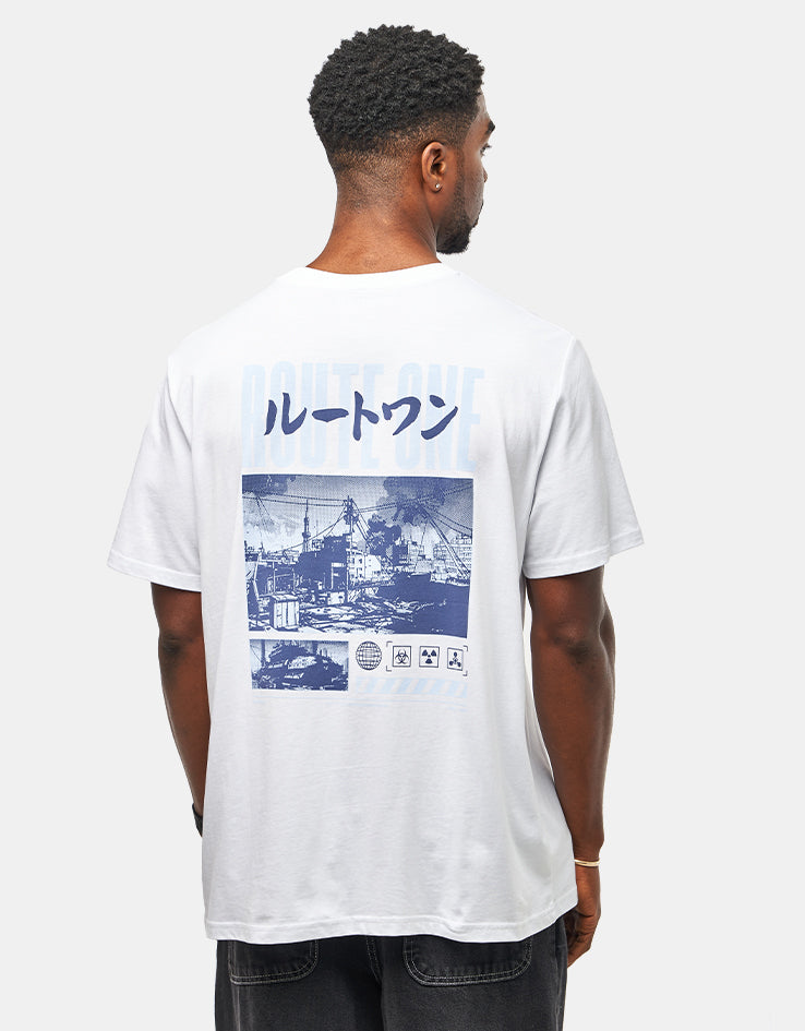 Route One Dystopia Organic T-Shirt - White