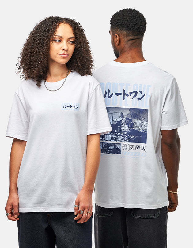 Route One Dystopia Organic T-Shirt - White