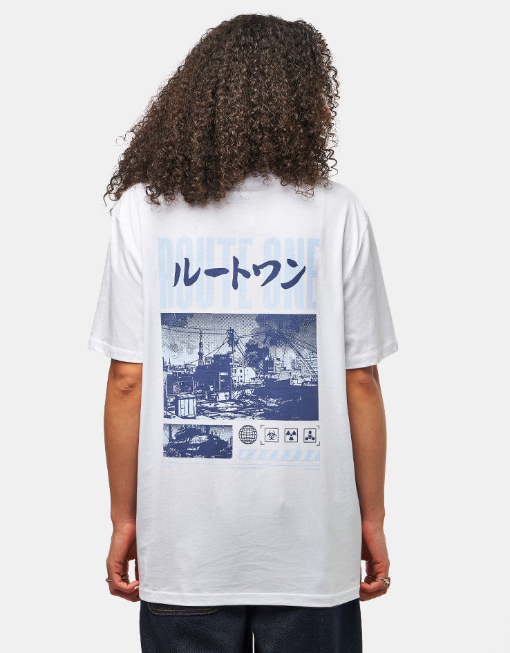 Route One Dystopia Organic T-Shirt - White
