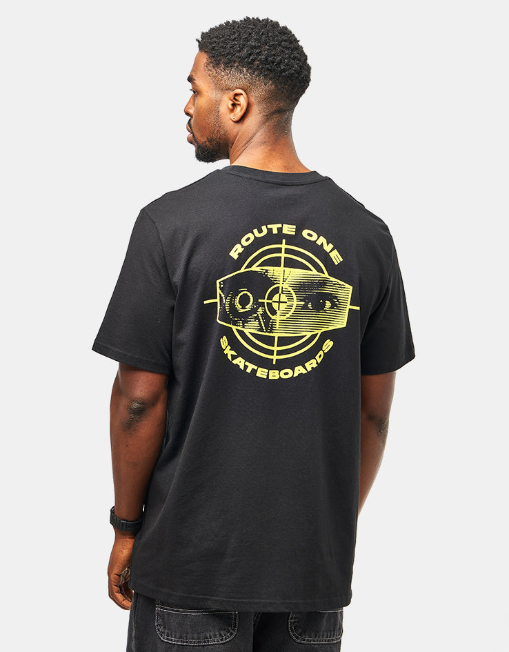 Route One Cyborg Organic T-Shirt - Black
