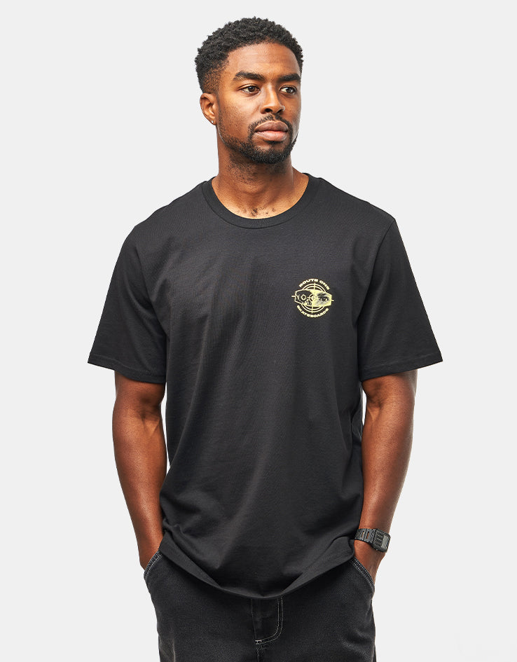 Route One Cyborg Organic T-Shirt - Black