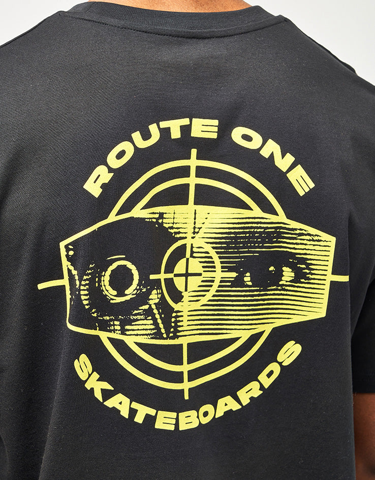 Route One Cyborg Organic T-Shirt - Black