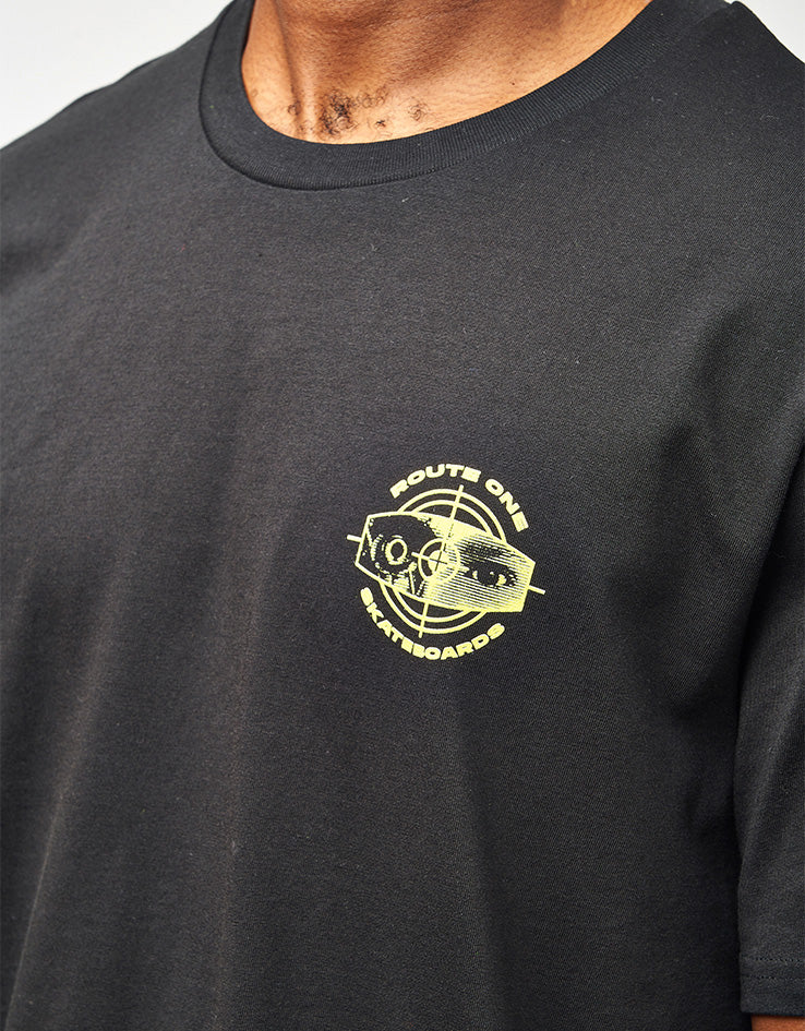 Route One Cyborg Organic T-Shirt - Black